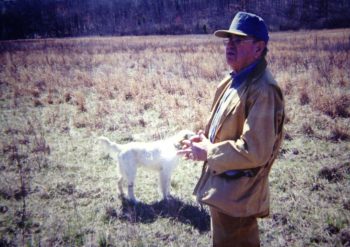 Jack White with one of my bird dogs, Rudy the Setter.